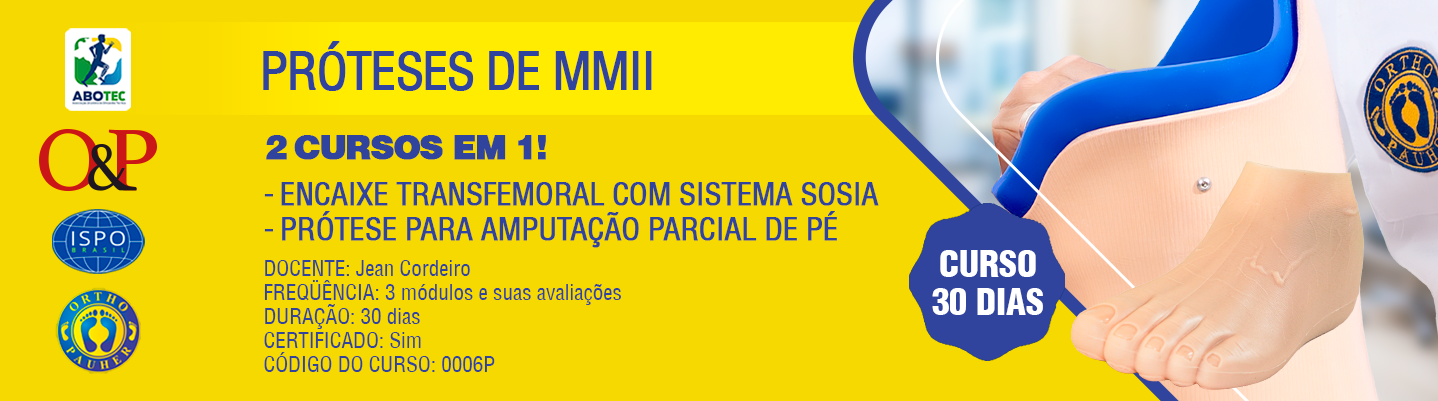 1-Encaixe Transfemoral com Sistema SOSIA / 2-Prótese para Amputação Parcial de Pé